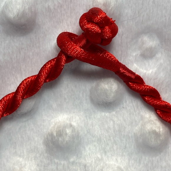 Christmas Tree with Baubles and Silver Pendant with Red Braided Cord - Picture 4 of 4